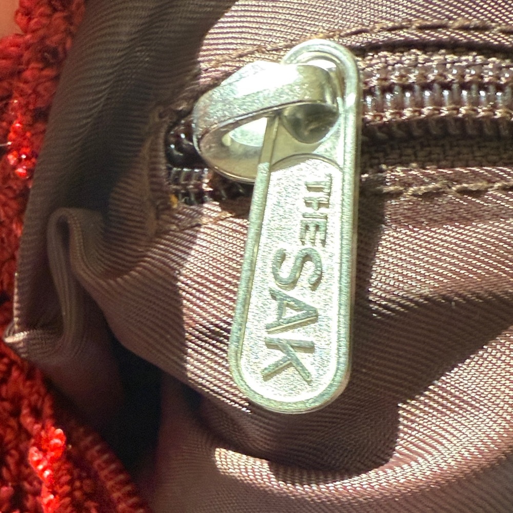THE SAK Red Woven Knit Purse - Picture 9 of 16